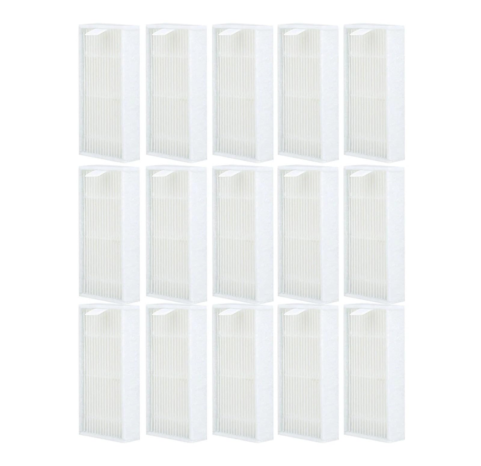 GENTERUN Vacuum Cleaner Filters Filter ，Compatible For CHUWI， V3 For ILife ，X5 V5 V50 + V5PRO，Compatible For ECOVACS， CR130 Cr120 CEN540 CEN250 ML009 Dust Collection(15Pcs)