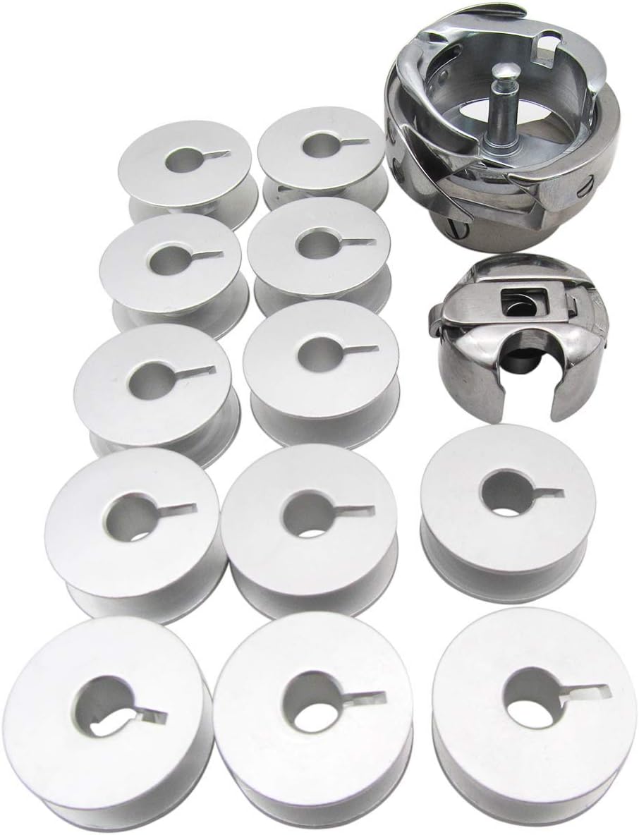 CKPSMS Brand - #KP-SN14TR 1SET BOBBINS & Bobbin Cases & Rotary Hook Set Compatible with JUKI DDL DLM DLN DLU Brother Singer with UNDERTRIM