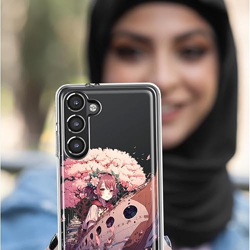 Miniatura 6 de Mundaze - Case for Samsung Galaxy A52 Slim Hybrid Shockproof Hard Shell Soft TPU Heavy Duty Protective Phone Cover - Kawaii Manga Pink Cherry