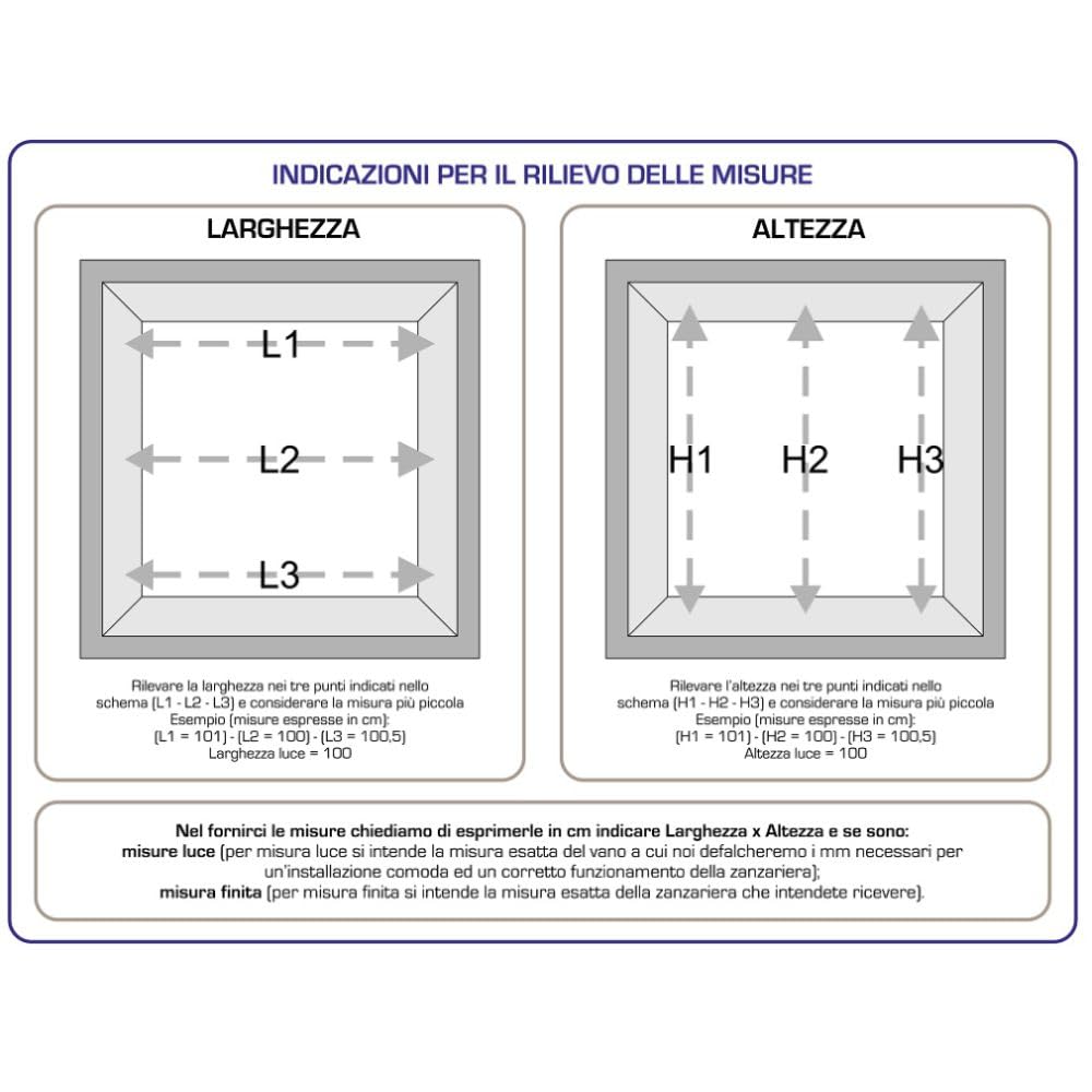 FRAMIG® Zanzariera Laterale a 1 battente per porta/finestra realizzata su misura con cassonetto da 42 mm personalizzabile con vari colori e reti. Made in Italy