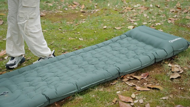 Amazon.co.jp: Qunature エアーマット キャンプ マット 約12CM厚さ 枕