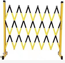 NAKEAH Barricada Plegable, Puerta de Barrera retráctil Aislamiento de Valla móvil retráctil (Color: Amarillo 3x1,2 m) (Color : Yellow3x1.2m)