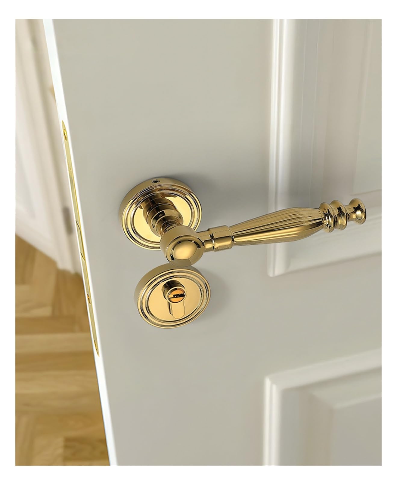 Poignée de porte en bois simple et moderne pour harmoniser la décoration de la maison