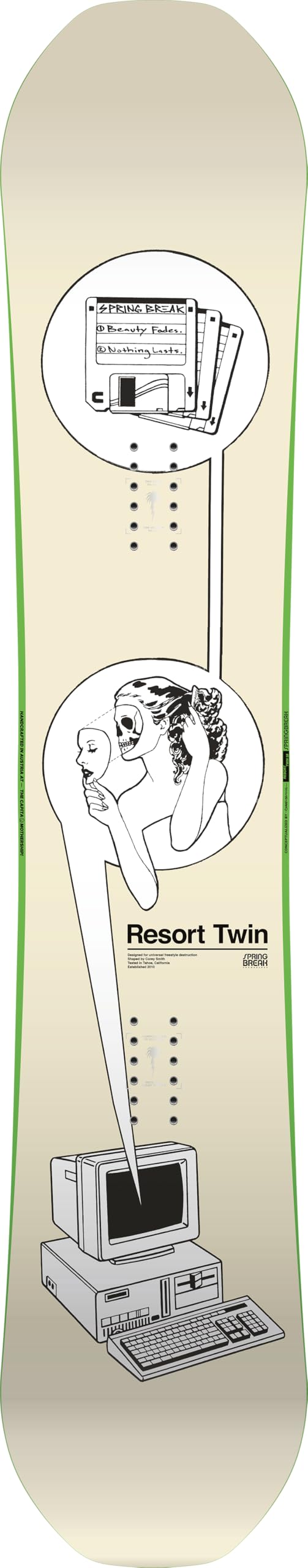 CAPiTA SB Resort Twin Men's Spring Break Freestyle Snowboard (2026, 158cm)