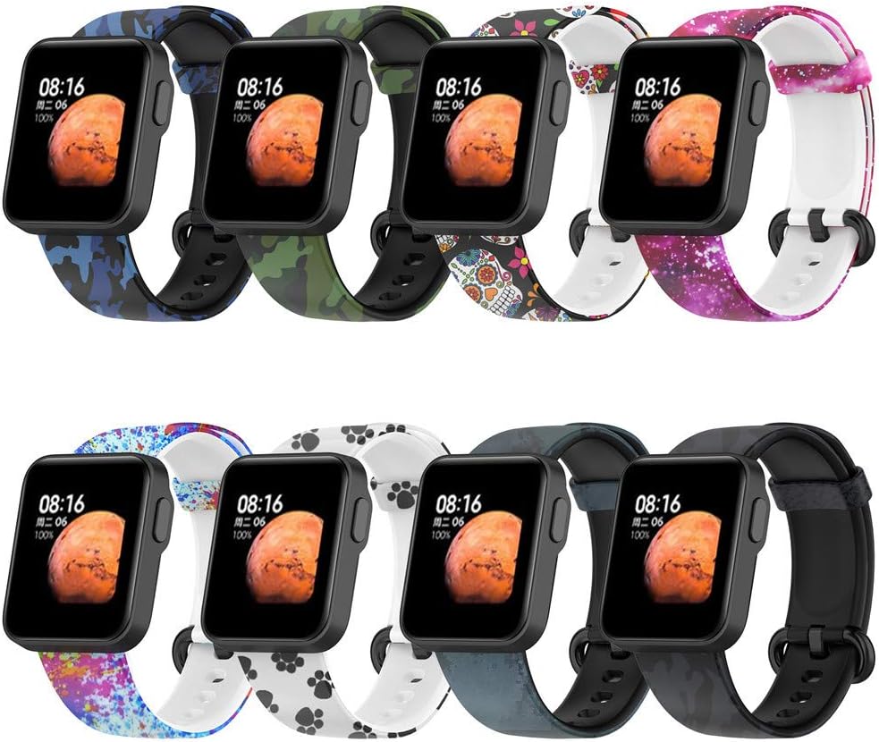 chengzui for Mi Watch Lite Band Silicone Strap -Xiaomi Redmi Wristband Sport Smart Wrist Bracelet Replacement Straps Quick Release : Electronics