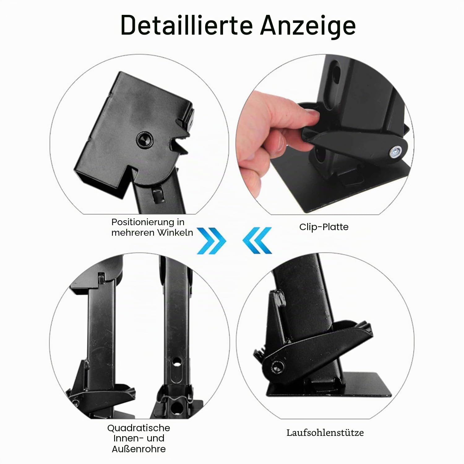 Anhänger Stabilisator,Wohnwagen Stützen,2 Stück Einstellbare Länge Wohnmobil Stabilisator Wagenheber,Unterstellbock 650lb,Unterstützung 1000lb,Rostschutzbehandlung,Für Wohnmobile, Wohnwagen Usw.