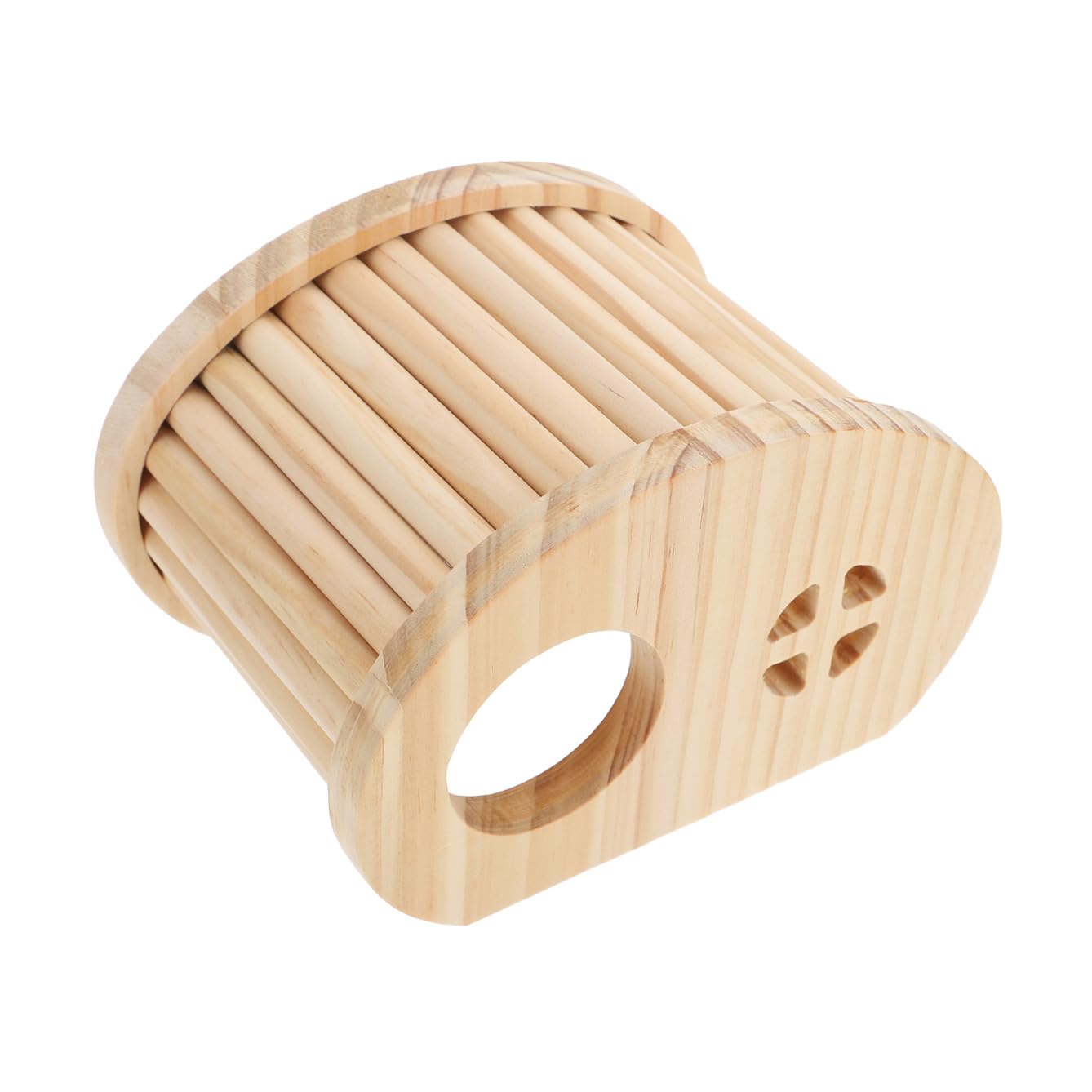 WOONEKY Casetta in Legno per Criceti e Galline, Rifugio Leggero Spazio Privato, Forma Graziosa per Decorazione e Allevamento in Gabbia