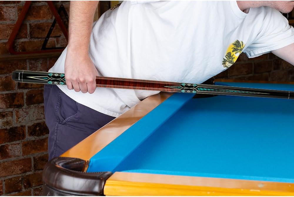 Action Impact - Billiards Pool Cue Stick - Tiger Maple w/Cream Points