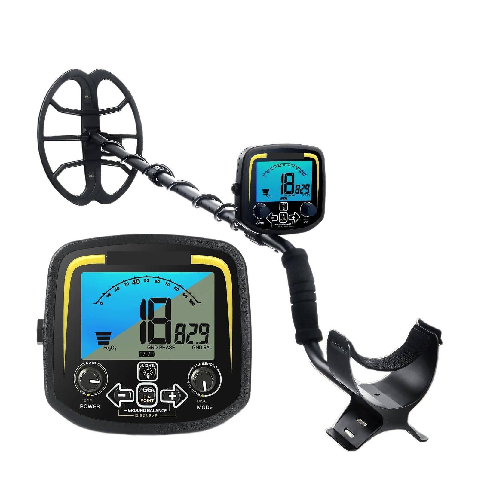 JKJZSALJ Gx850 11Inch Coil Metal Detector Underground Waterproof Gold Detector Pinpointer High Sensitive High Accuracy