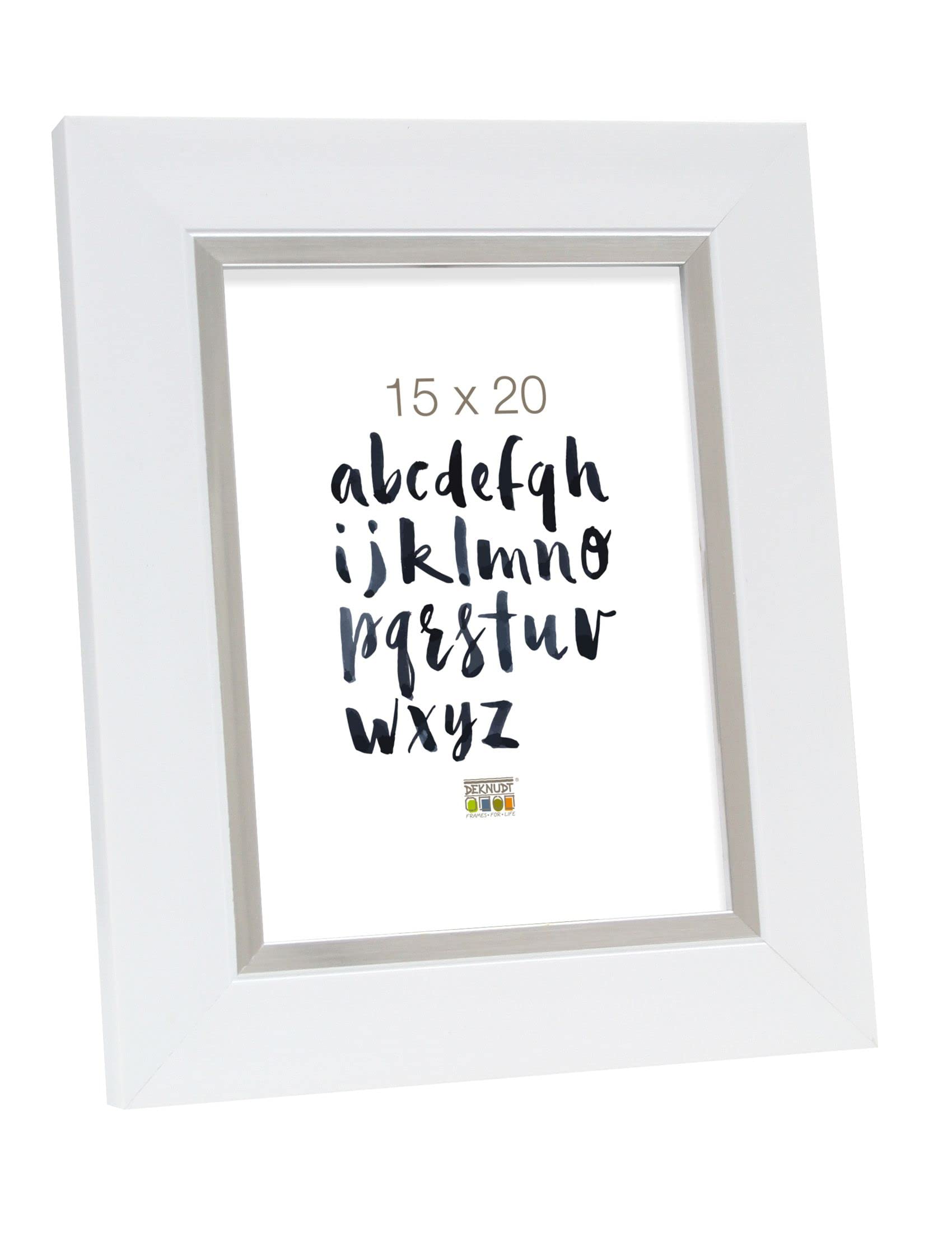 Deknudt Frames S41NK1 15x20 Photoframe white resin