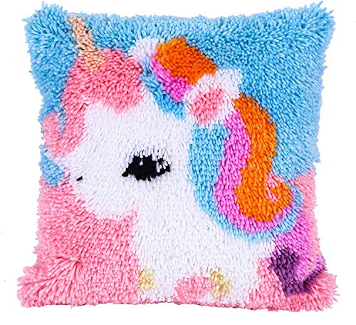 DIY Knüpfkissen Set 50x50cm - Häkelkissen Selbst Gestalten Mit Knüpfhaken