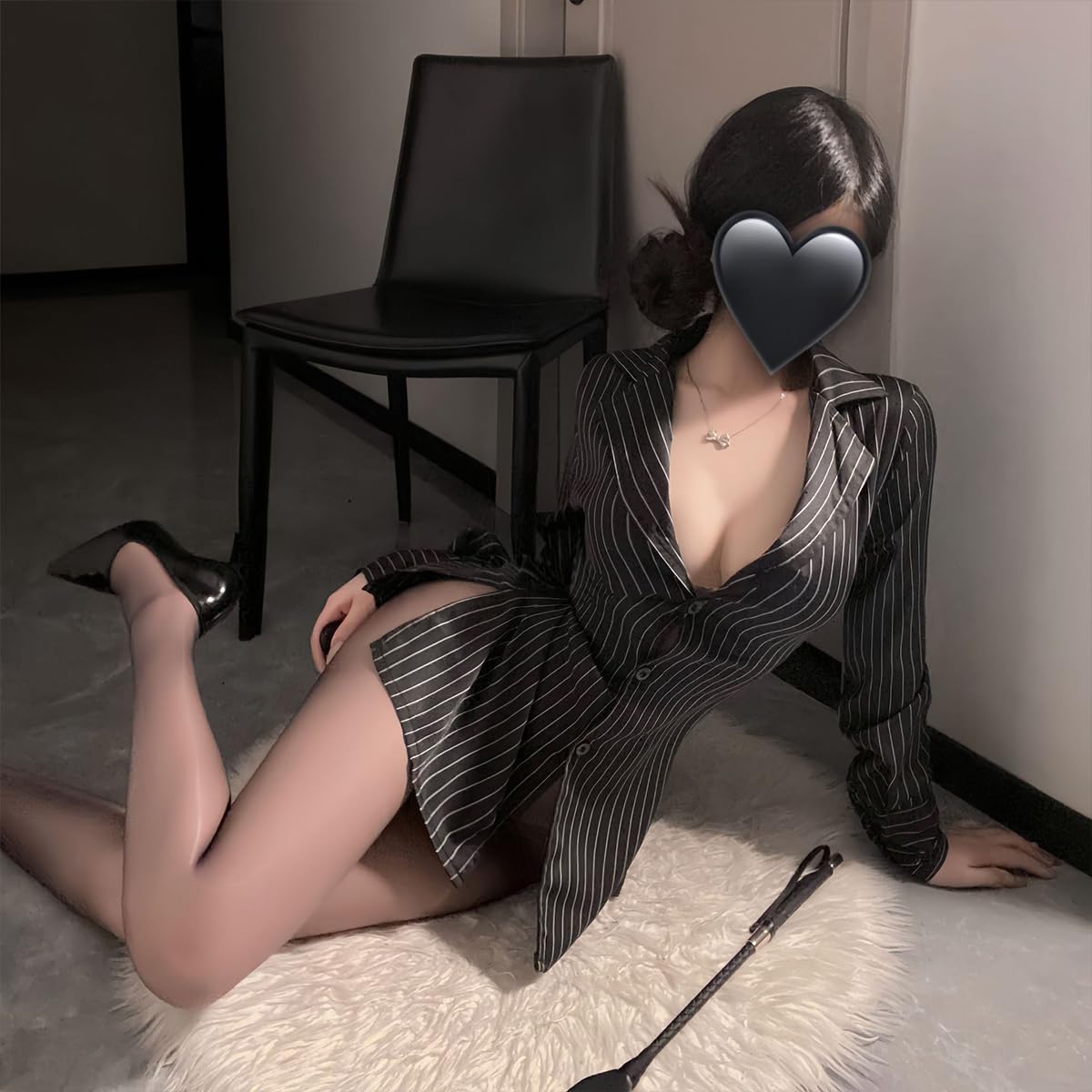 Déguisement de secrétaire sexy pour femmes – Lingerie de cosplay coquine – Costume d’adultes – Déguisement de bibliothécaire, d’enseignante – Déguisements pour Halloween – Jeux de rôle