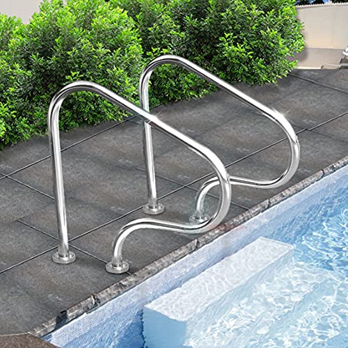 Barandal para escalera de piscina en acero inoxidable 304 miniatura 2