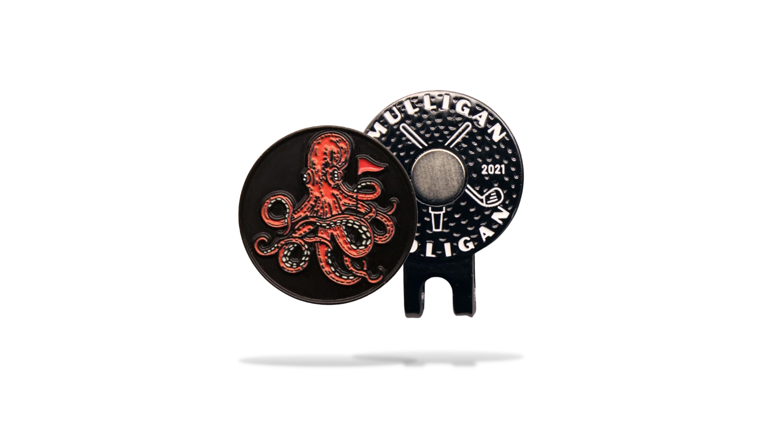MULLIGAN HOOLIGAN Octopus Golf Ball Marker + Magnetic Hat Clip, Funny and Unique Golf Gift, Premium Quality, The Perfect for Your Favorite Golfer, Golf Accessories for Any Occasions โ image 1