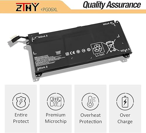 Miniatura 5 de PG06XL PG06069XL Reemplazo de batería para HP Omen 15-DH000 15T-DH000 15-DH0XXX 15-DH1XXX 15T-DH100 15-DH1010CA 15-DH1019NR 15-DH1065CL Omen 5 Air