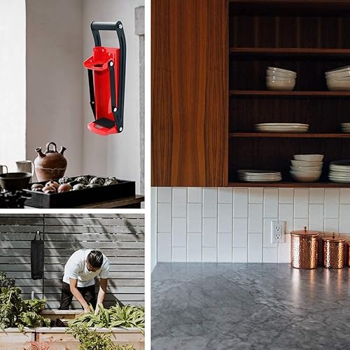 Miniatura 29 de laffeya Trituradora de latas, trituradora de latas montada en la pared, trituradora de latas de 16 onzas para triturar latas de soda y cerveza, Negro