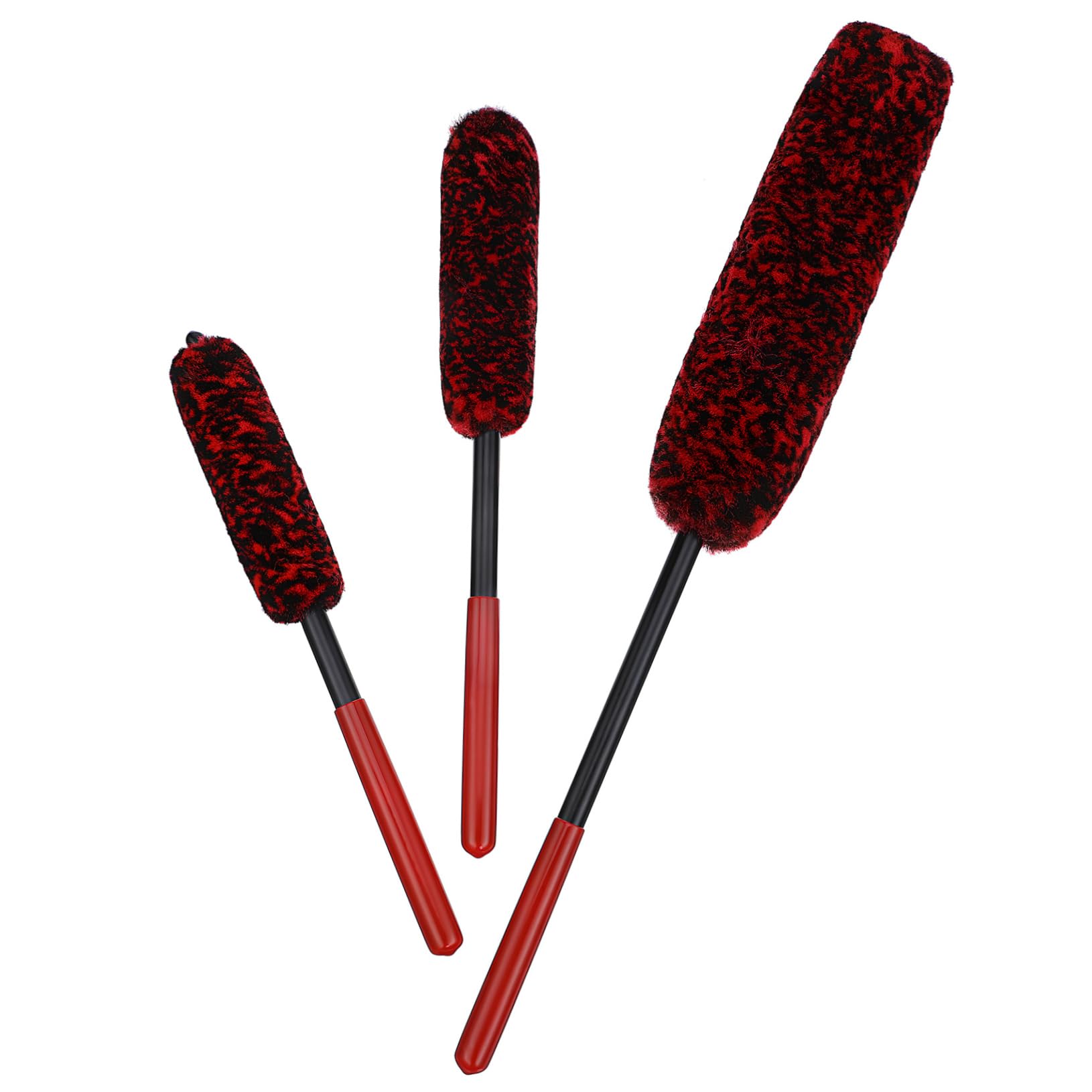 GLEAVI 12pezzi Spazzole per Pulizia Ruote Auto Testa Flessibile Spazzola Detailing per Cerchioni e Pulizia Auto Strumenti per Lavaggio Colore