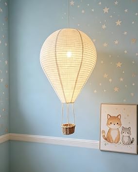 1Pack Hot air balloon decorations16inch Handmade Hot air balloon Lantern Hanging Decor Pendant Light Shade Suitable for Decorating Childrens Rooms Corridors and Living Rooms decorations
