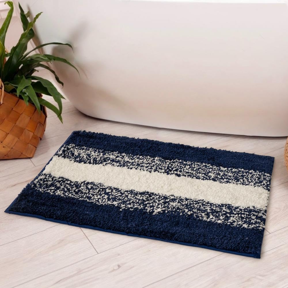 Wakefit Anti-Skid Bathroom Mat for Floor | Microfiber | Polyester | Gele Ombre (Blue, 40x60 cm, Set of 1) (B0D1CGZ7QV) Amazon Price History, Amazon Price Tracker
