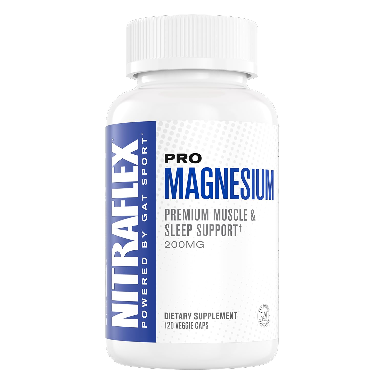 GAT SPORT NITRAFLEX PRO Magnesium, 120 Vegetable Capsules (60 Servings)