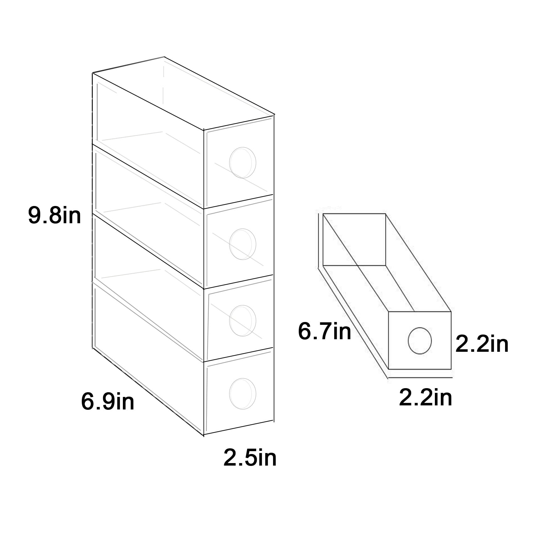 Coffee Pod Holder for Small Space - Coffee Station Organizer with 4 Drawers for K-Cups, Classic Coffee Pods, or Capsules