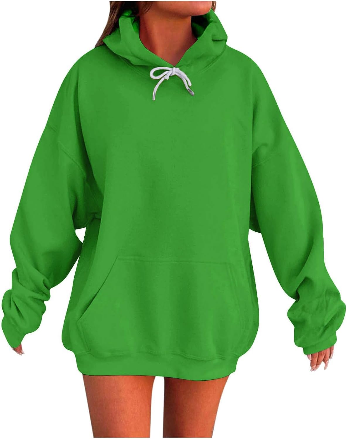 YRAETENM Womens Oversized Hoodies Casual Long Sleeve Pullover Sweaters Trendy Comfy Fleece Sweatshirts Fashion Fall Clothes