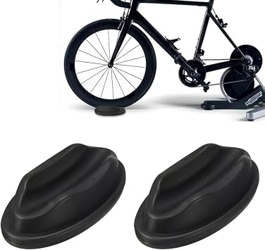 2 Pack Bike Trainer Front Wheel Riser Block Support Bike Trainer Front Wheel Leveling Block Pads for Indoor Riding Stationary Bike Stand Bicycle Exercise Fluid Magnetic Bicycle Stationary Stand