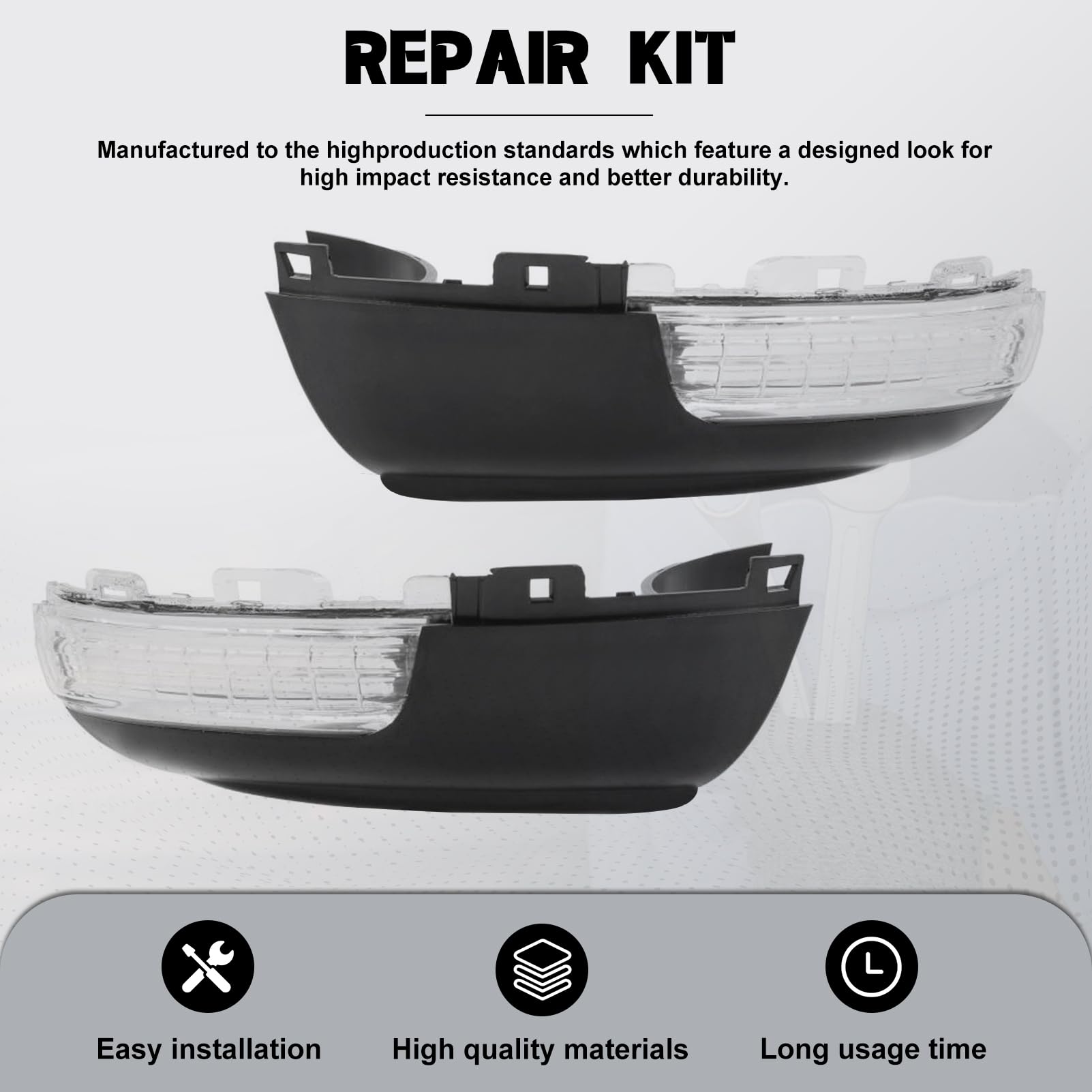 1 paio Indicatore Direzione per Specchietto Retrovisore adatto per Alhambra (710) Tiguan Sharan (7N) 2010 -ON Tiguan (5N) 2008 5N0949101 5N0949101B 5N0949101D Nessuna illuminazione ambientale