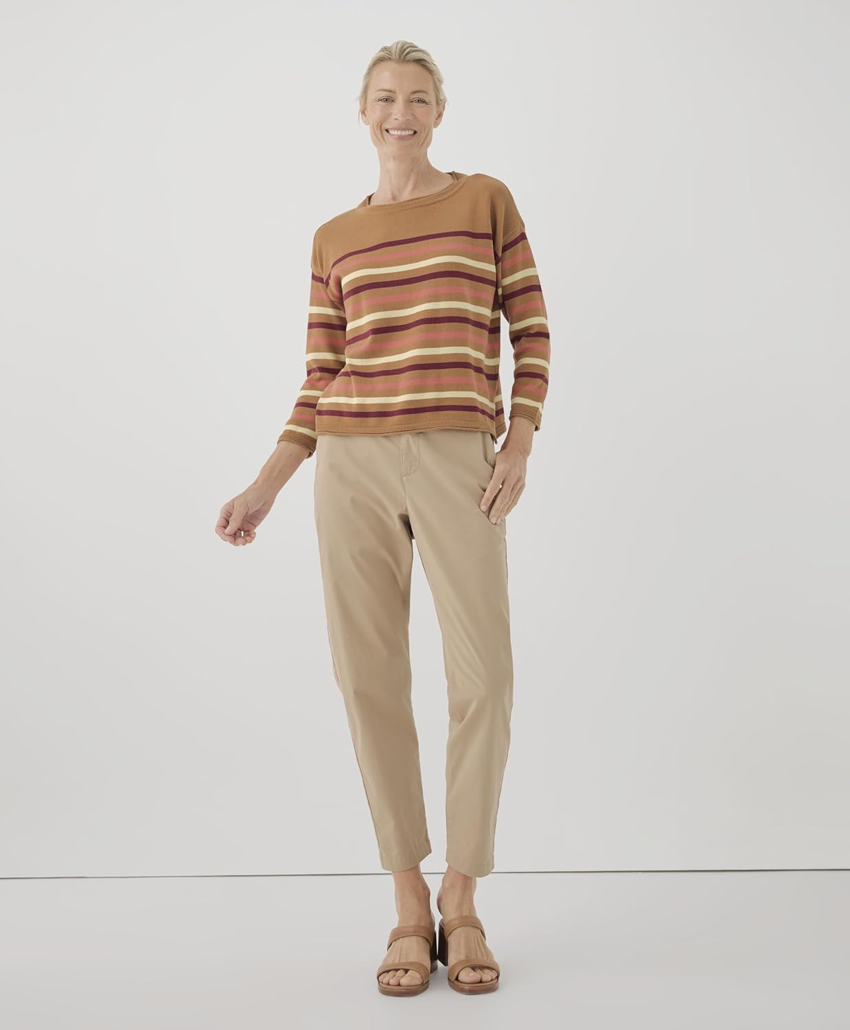 Pact Organic Cotton Women's Knit Wide Neck Sweater - Image 2