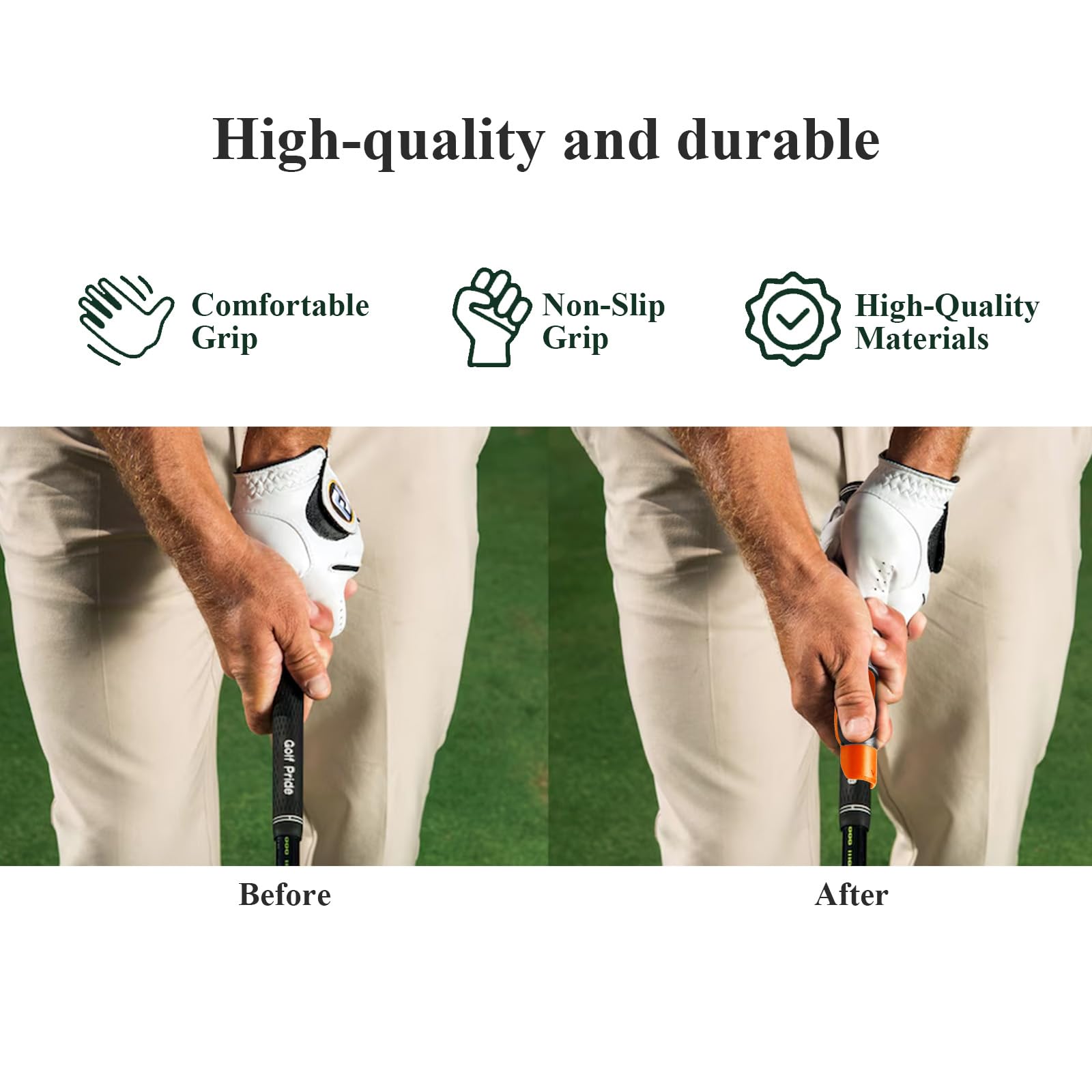 Entrenador de agarre de golf, simulador de swing para posicion correcta de la mano