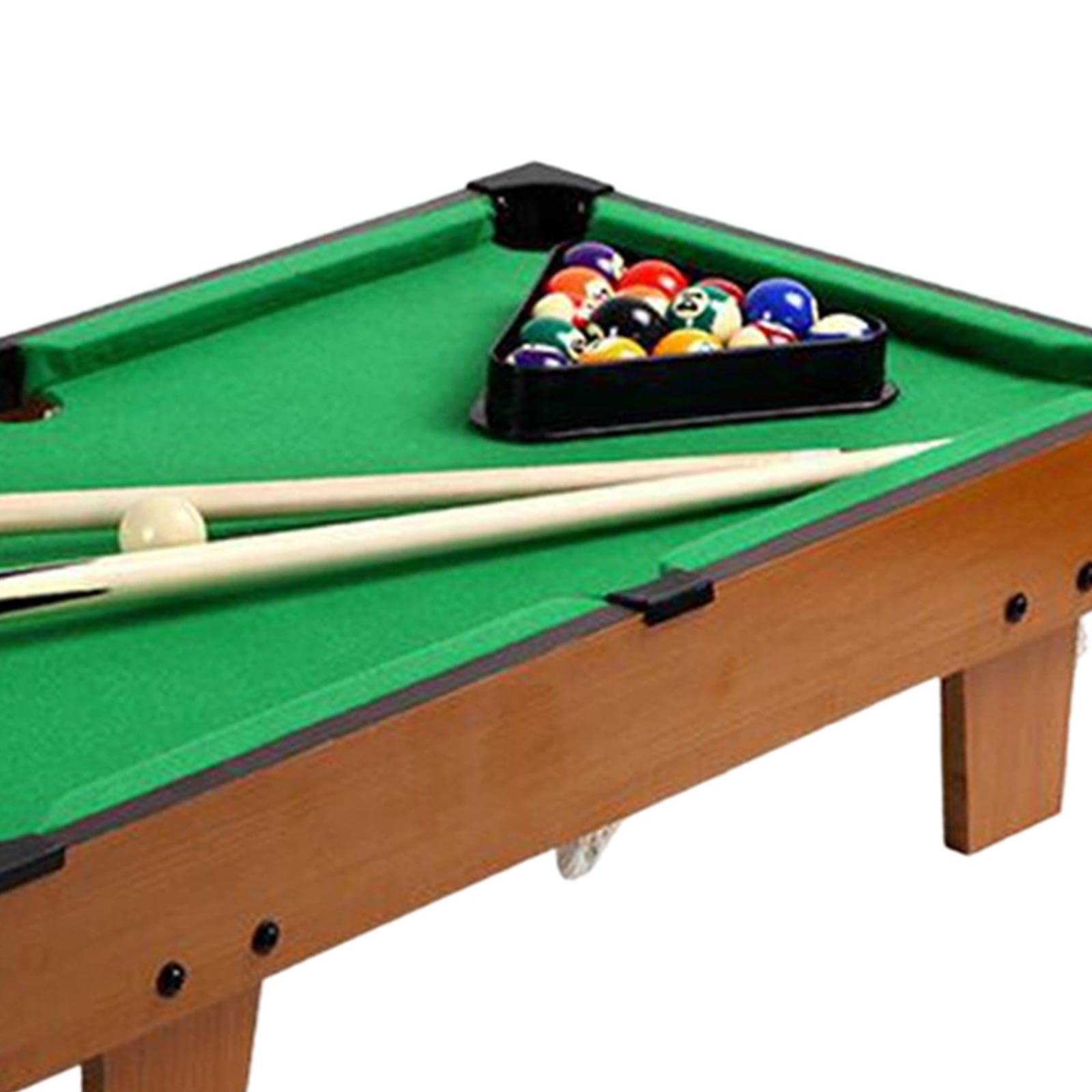 Set da Biliardo Portatile per Interni, Gioco con Gesso, Triangolo in Legno, Biliardo da Tavolo Interattivo per Camera da Letto, Adulti E Bambini