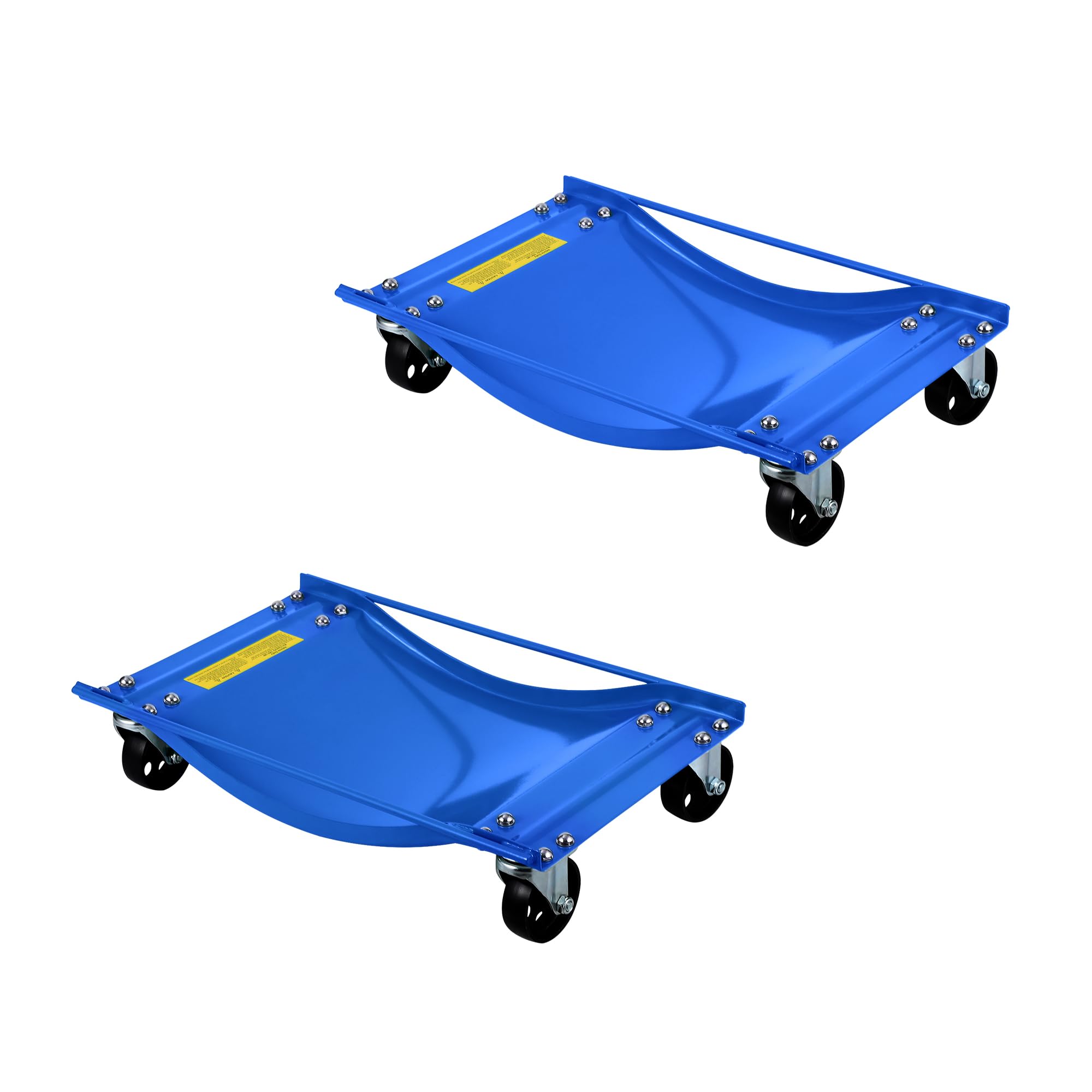 car wheel dolly set of 2, vehicle rollers dolly for moving car with heavy duty 3.5 inch steel wheels, 24x15 inches, capacity 5000lbs