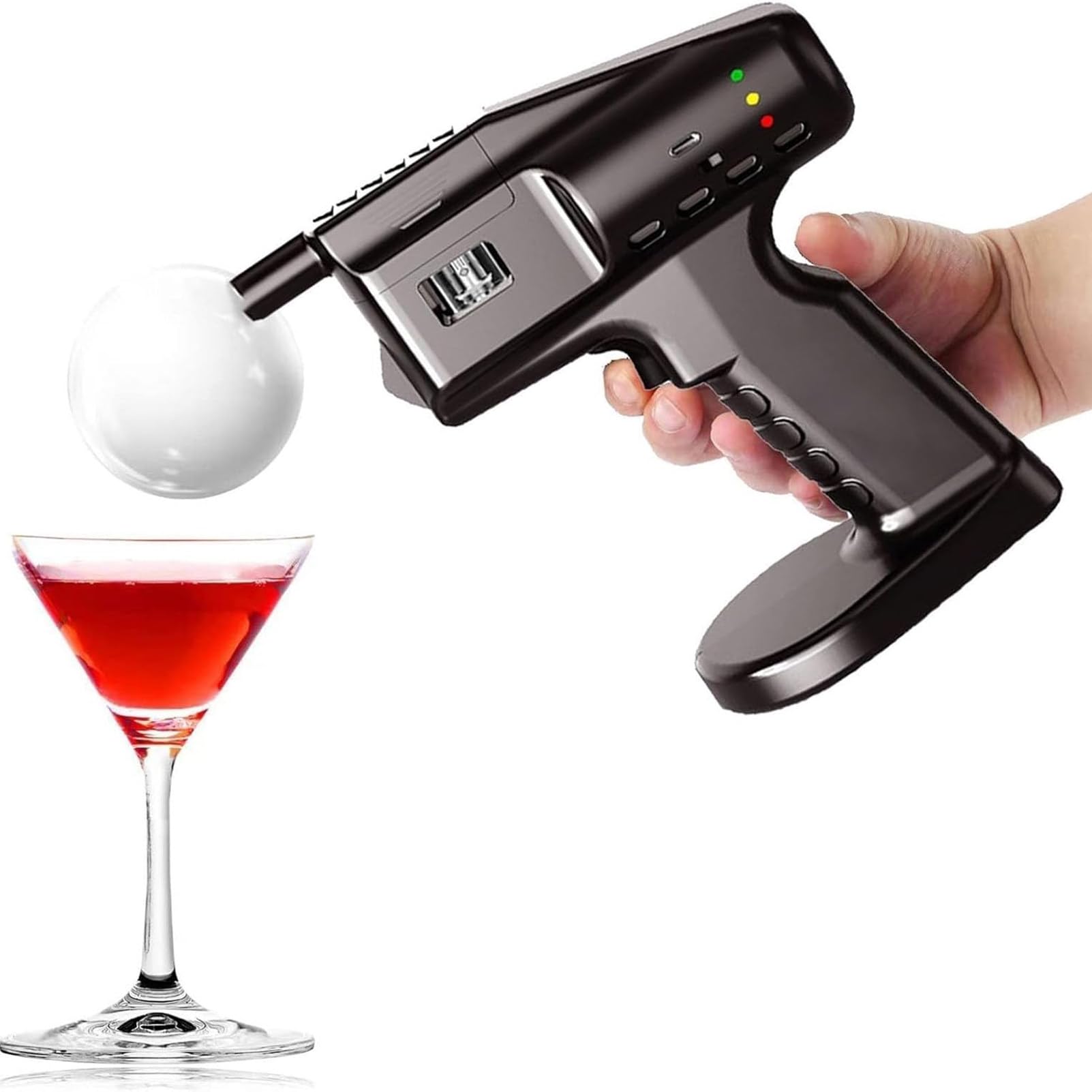 Pistolet do wędzenia na zimno,infuzor do dymu, elektryczna maszyna do robienia baniek koktajlowych do baru, pikników na świeżym powietrzu,dzielenia się wędzonymi koktajlami