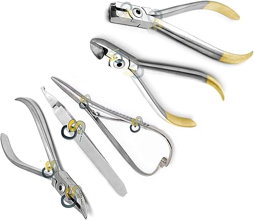 G.S - Juego de 5 alicates de ortodoncia para cortar alambres