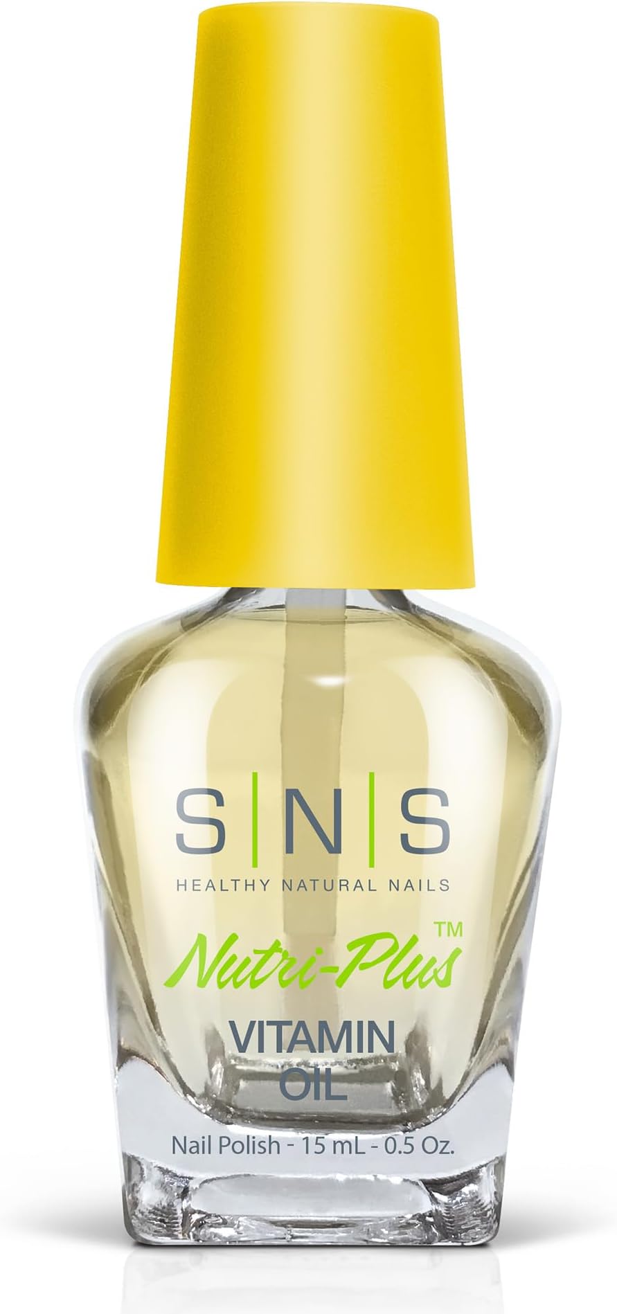 SNS Nail Polish for Nail Dip Powder, Vitamin Oil - Natural Formula that Supports Stronger & Healthier Nails - Lightly Scented Citrus Formula for Nails & Cuticles - No UV Lamp Required - 0.5 fl. oz.