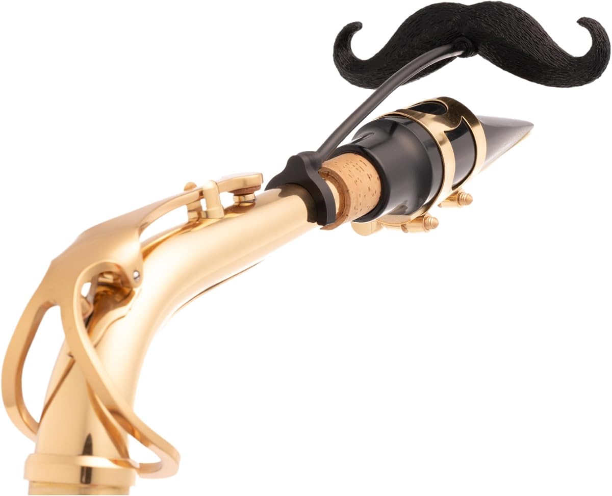 Sax-stache - Clip-on Mustache for Saxophone (Alto)