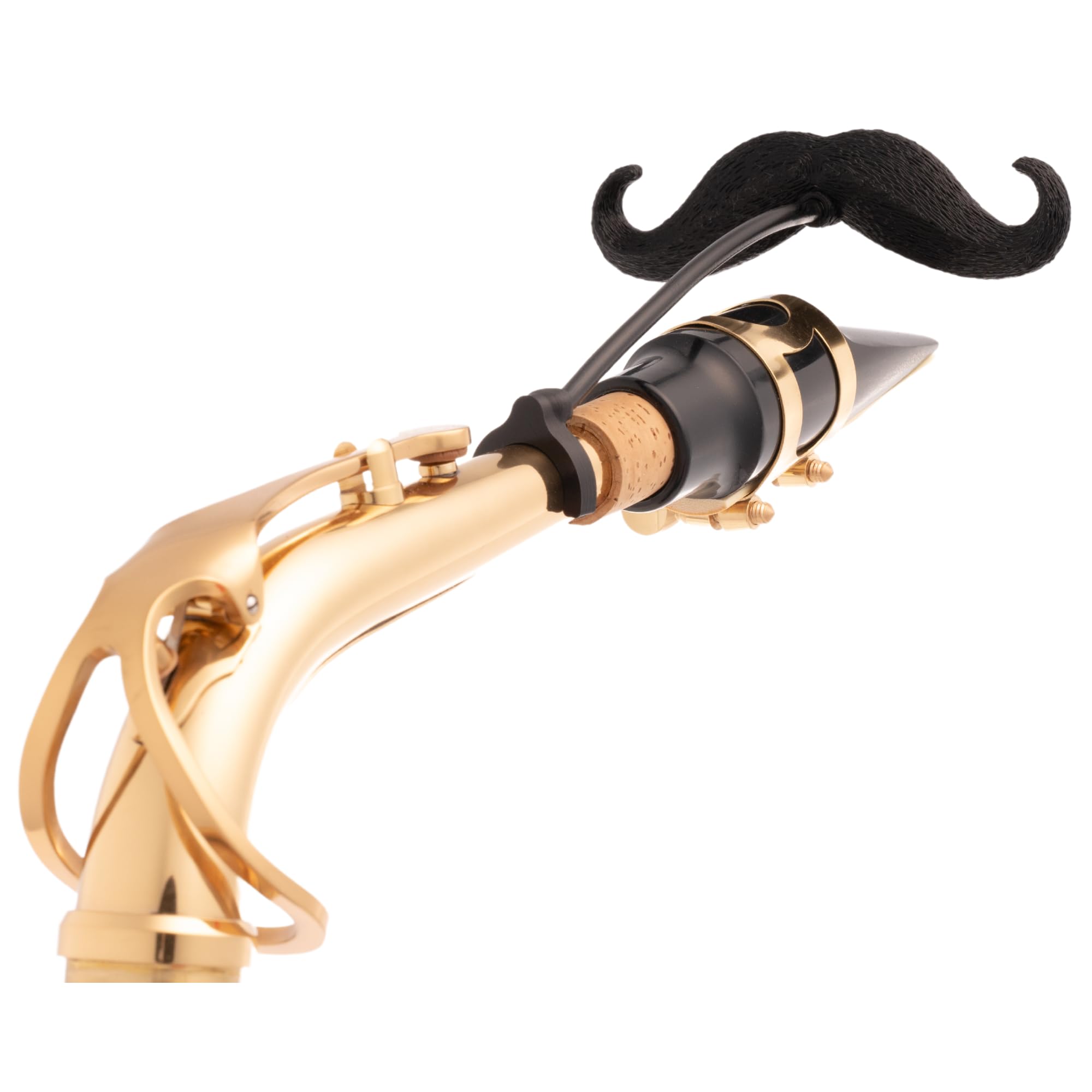 Sax-stache - Clip-on Mustache for Saxophone (Tenor/Bari)
