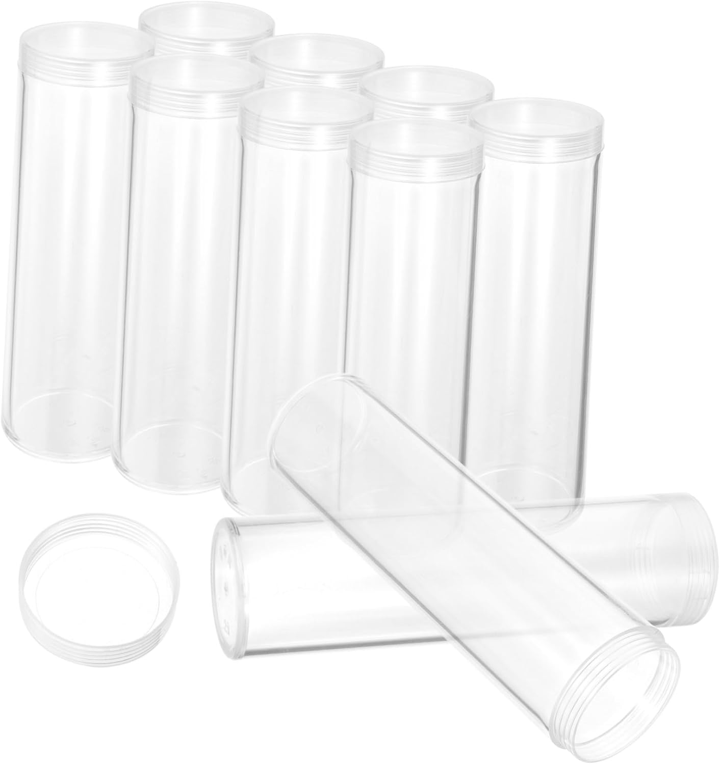 VILLCASE 40pcs Storage Tubes Holders for Collectors for Safe Organization and Display