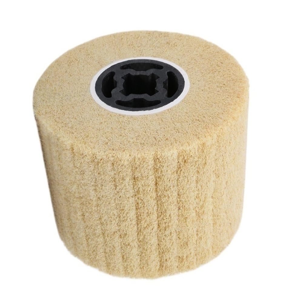 Ruota di lucidatura per trafilatura 1 spazzola abrasiva a lamelle in nylon non tessuto, 120x20x100 mm, tamburo for lucidatura e di trafilatura fili(46)