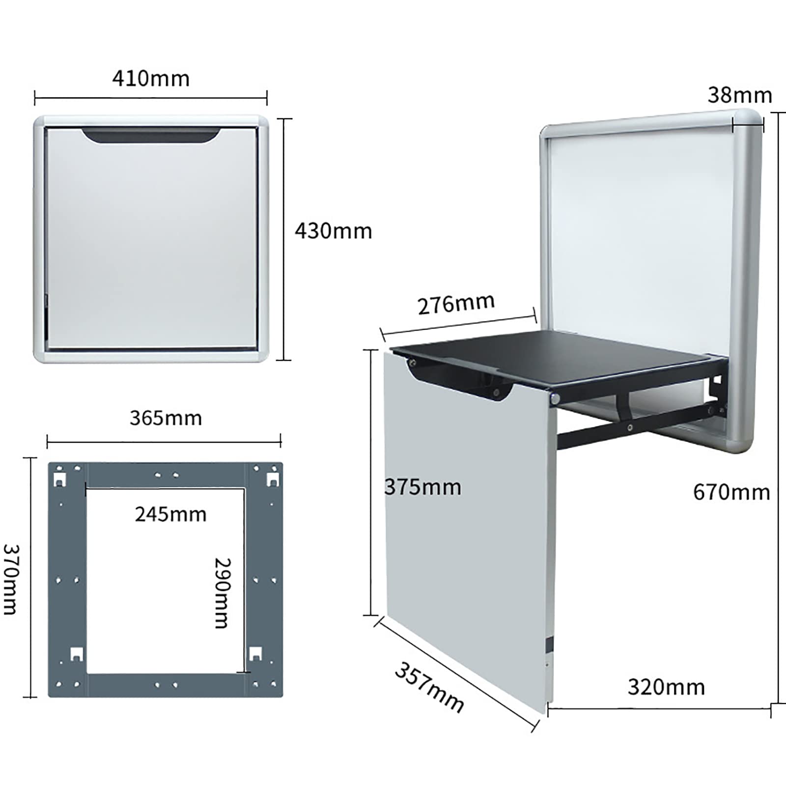 Asiento de ducha plegable de acero inoxidable con patas – Banco de ducha montado en la pared, ideal para ancianos, discapacitados, movilidad limitada, perfecto para baño en casa y vestidor