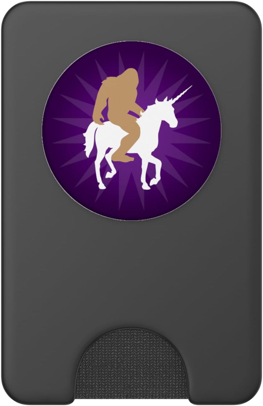 Bigfoot Unicorn Purple Ombre PopSockets PopWallet for MagSafe