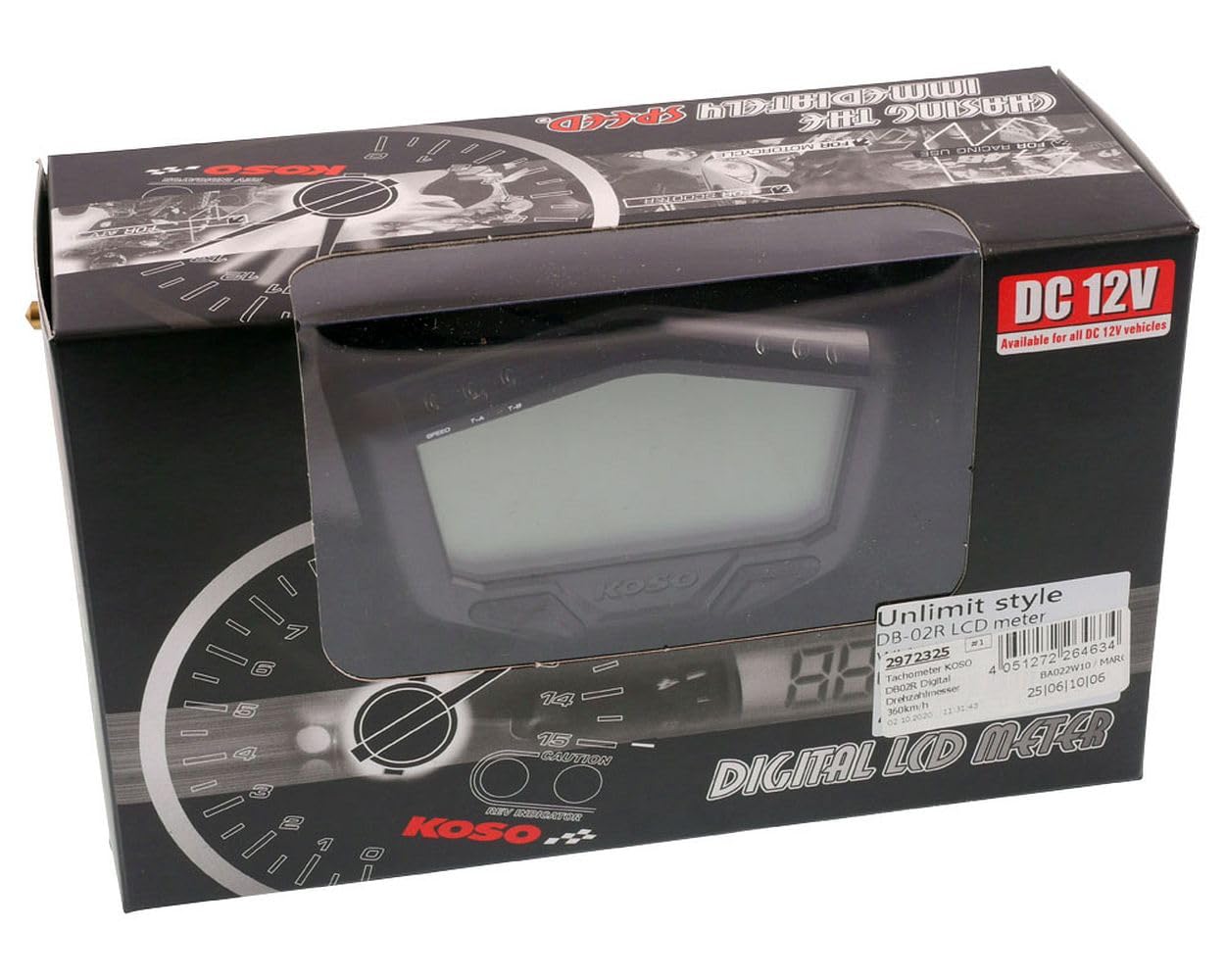 KOSO STRUMENTAZIONE Universale Moto Scooter DB-02R - BA022W10