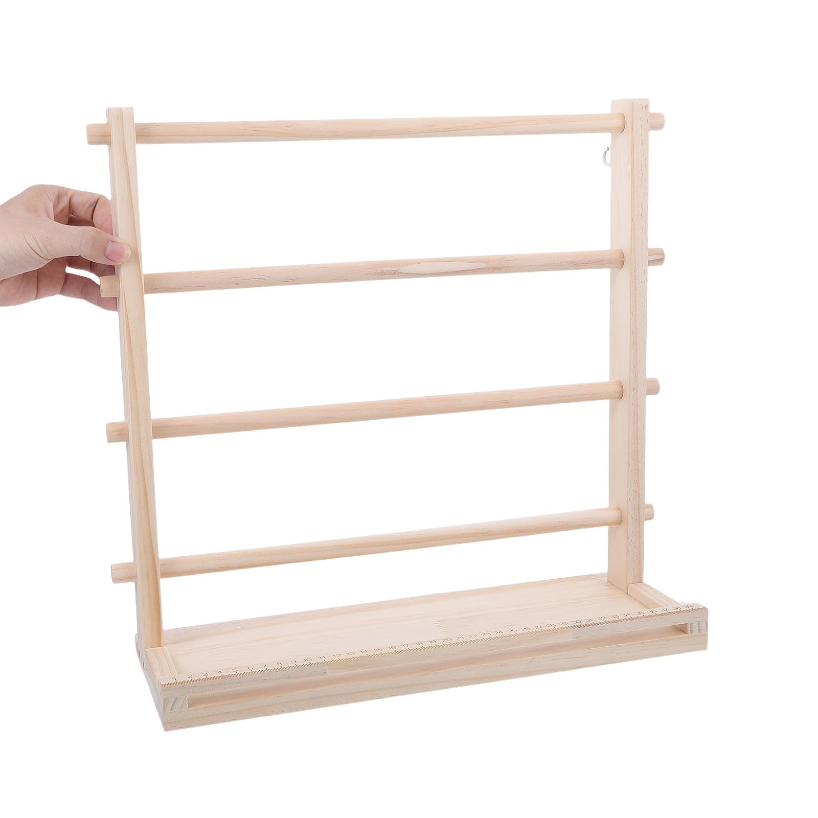 GALPADA Organizzatore in Legno per Nastri a 4 Livelli, Beige