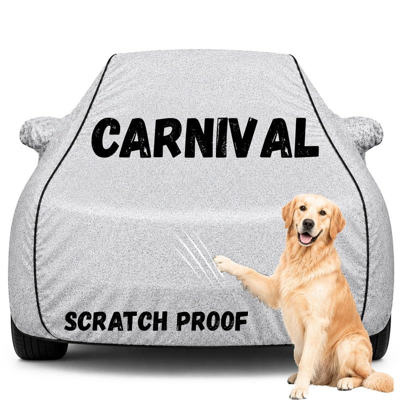 Image of Pure Fabric Silver 100% Waterproof c Car Cover | Polyester Car Body Cover for Rain & Sun | UV Protection, Dustproof, Scratch Resistant, Windproof, Heat Resistant, Custom Fit