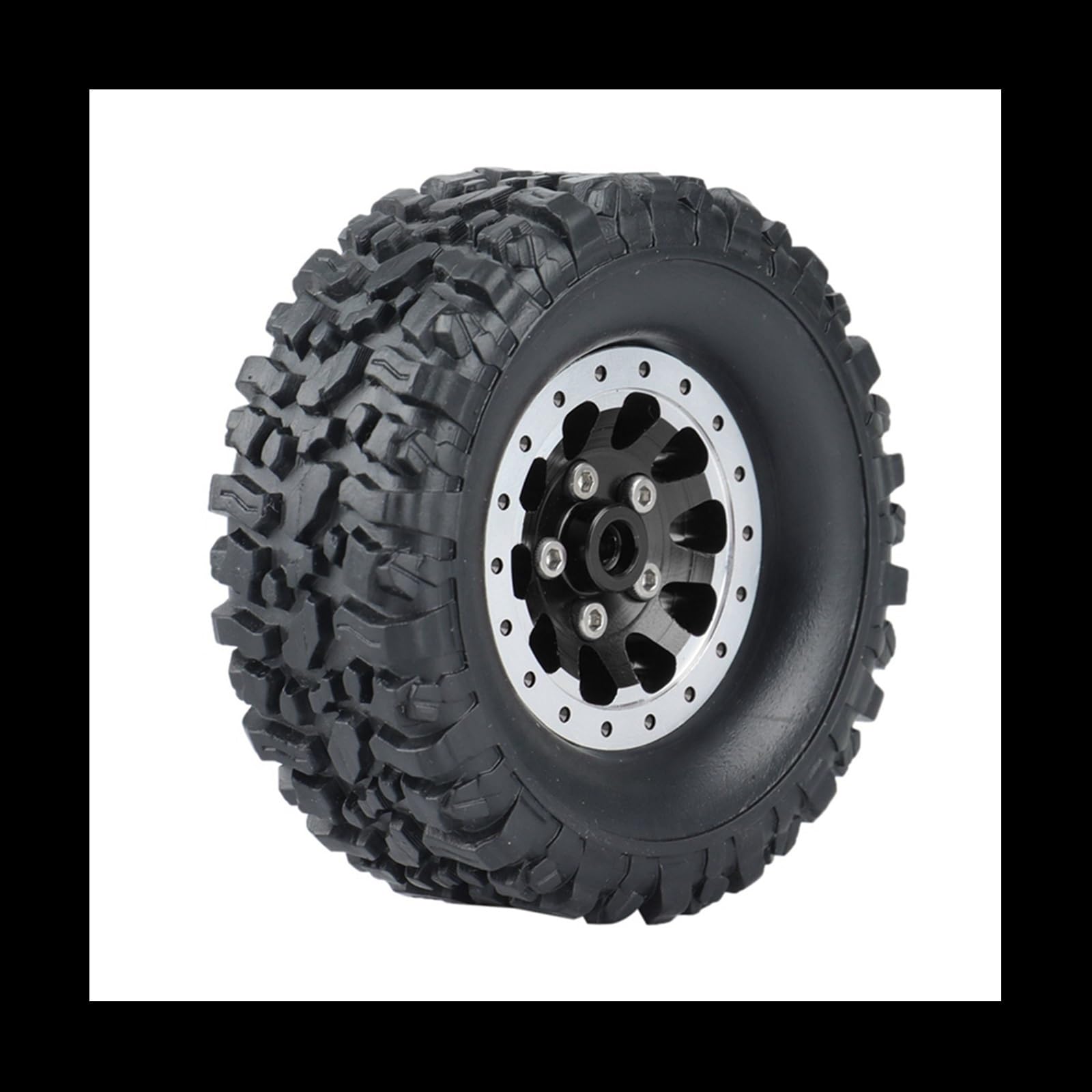 Rc Tire Jante pour WPL pour C14 pour C24 pour B14 pour B24 pour B36 pour MN pour D90 pour MN99S Mise À Niveau Voiture RC 4 Pièces Jante Moyeu Roue Billes Métal Caoutchouc