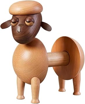 Cute Cartoon Donkey Wooden Tissue Box, Creative Home Artifacts and Ornaments Gifts, Solid Wood Household Donkey Decoration, Wooden Tissue Holder