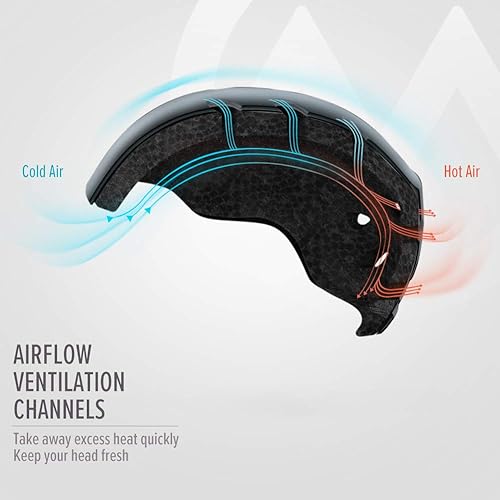 Vista 118 de OutdoorMaster Kelvin - Casco de esquí y snowboard para hombres, mujeres y jóvenes Gris