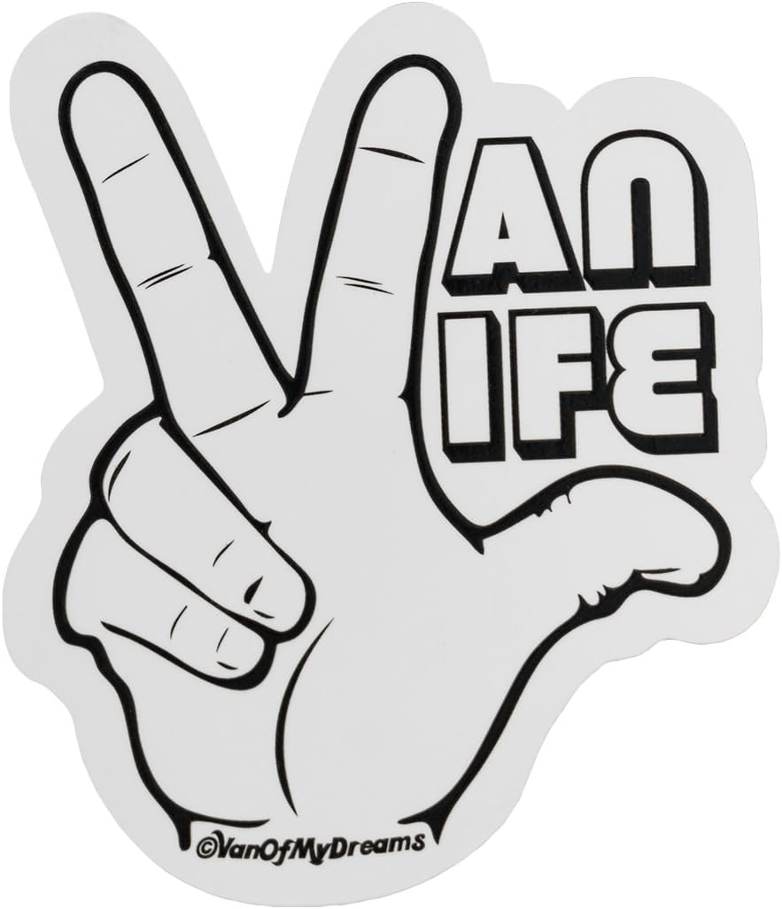 1 VanOfMyDreams Van Life Hand - Sticker/Decal