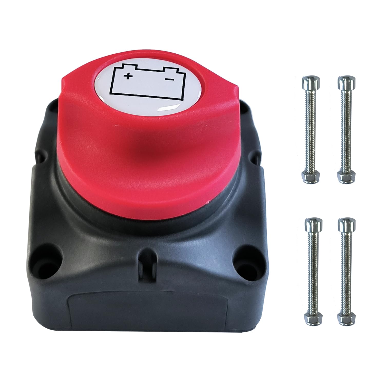 Rv Battery Switch 12-48V 275A Battery Power Master Switch RV Travel Trailer Boat Camper Car, Heavy Duty Waterproof Battery Switch