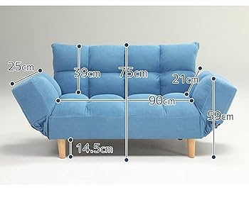 2人掛けソファベッド ネイビー ソファー ソファ 2人掛け 二人掛け ゆったり2.5人掛け